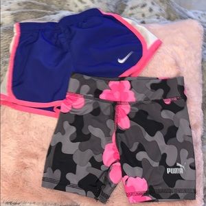 Nike Dri fit and Puma shorts 💕